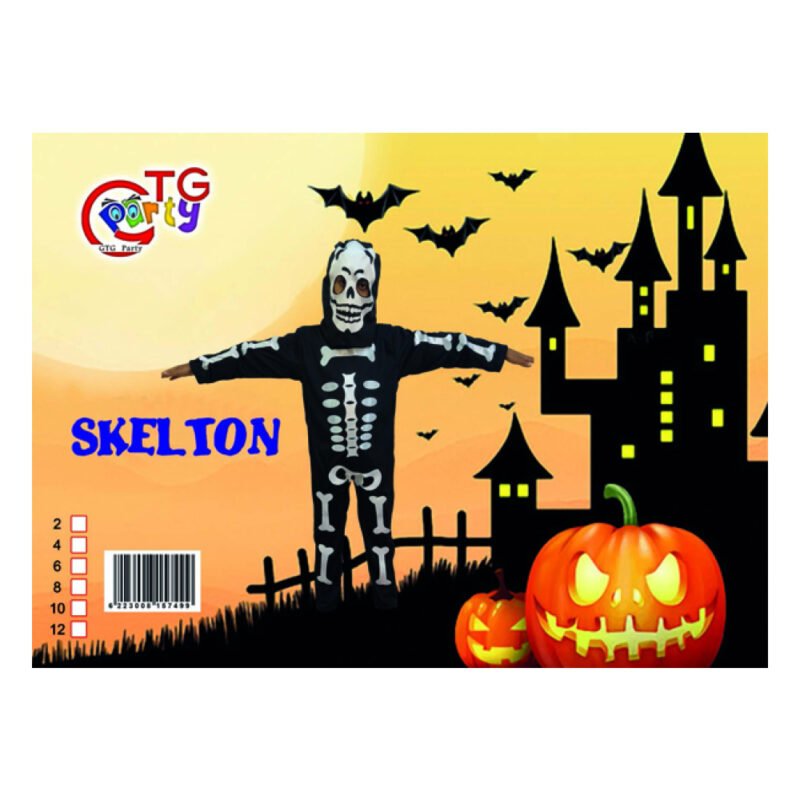 ⁦لبس تنكري هالوين  - SKELTON DRESS Costume⁩ - الصورة ⁦2⁩