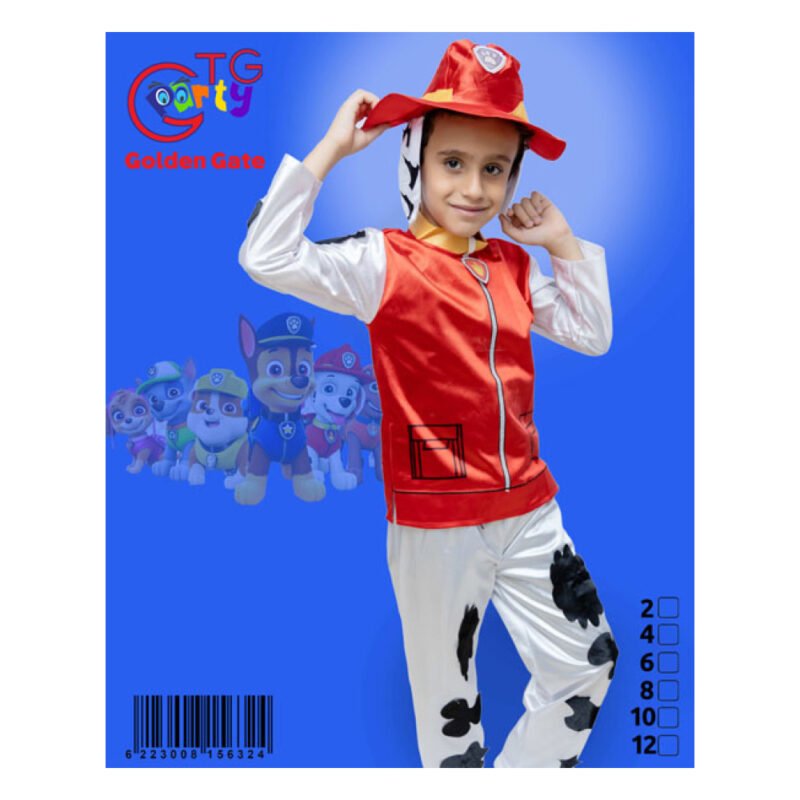 ⁦لبس تنكري شخصية باوباترول احمر - Paw Patrol Costume⁩ - الصورة ⁦2⁩